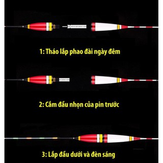 Pin cho phao đèn câu cá, câu đêm