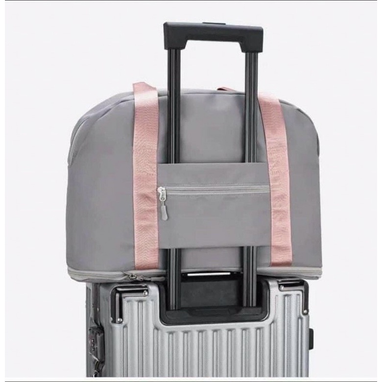 Túi du lịch cầm tay Pink mẫu mới ( ngăn rộng thoải mái)