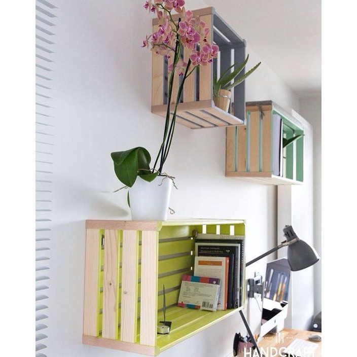 Thùng gỗ Pallet đa năng/ Hộp gỗ thông trang trí