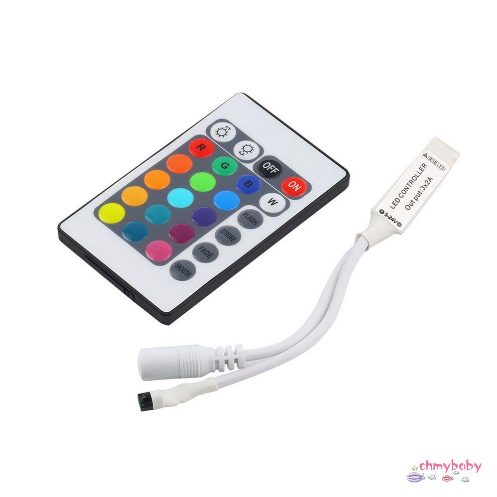 Bộ điều khiển từ xa mini 24Key IR không dây cho dải LED RGB 3528 5050 [8/13]