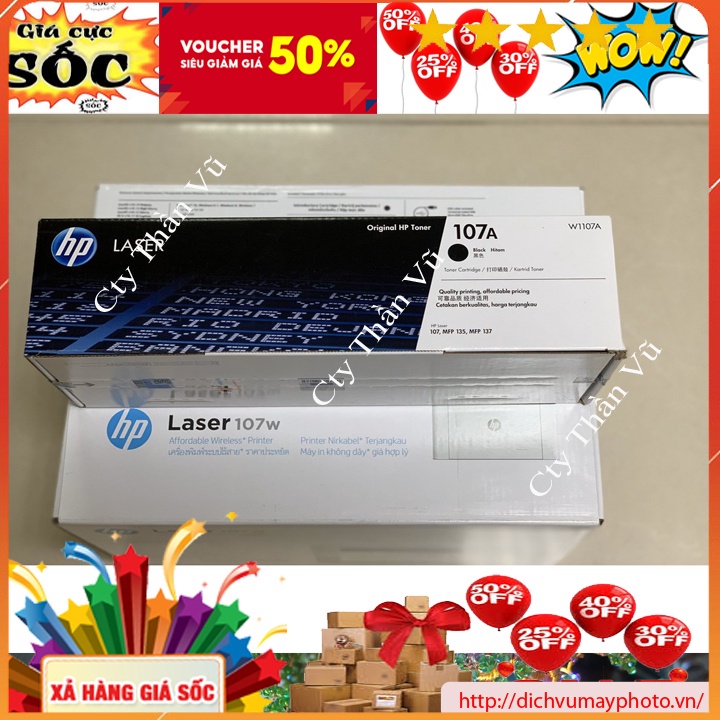 Hộp mực LASER HP 107A dùng cho máy in HP 107A HP107W MFP135A MFP135W MFP137fnw