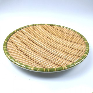 Mẹt nhựa giả mây tre đan đường kính 30cm