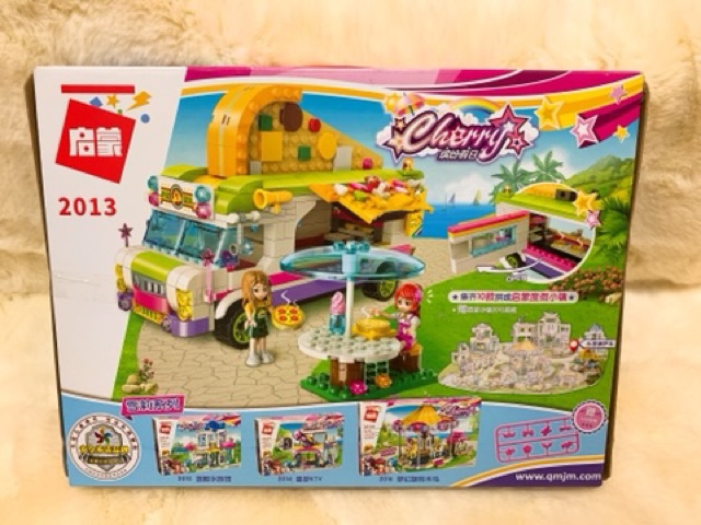 (Ảnh thật) LEGO friend xe KEM , PIZZA (414 mảnh )+ BÀN , GHẾ