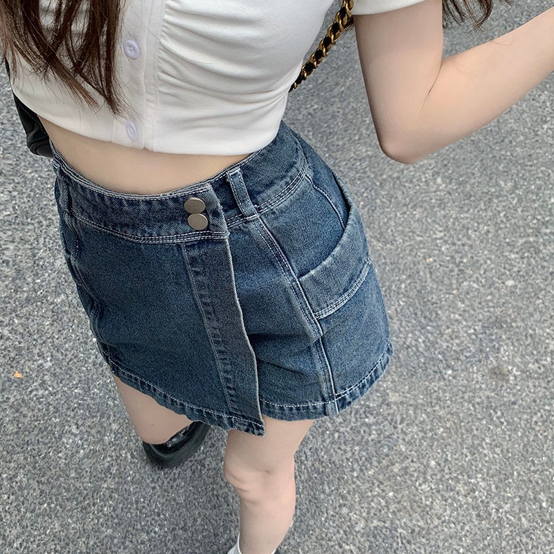 Chân váy jean COZOKC lưng cao dáng ôm kiểu dáng hợp thời trang