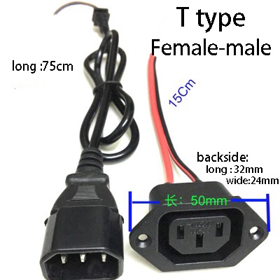 Dây Cáp Sạc Pin Lithium Li-ion GX12 T type Canon Cho Xe Đạp