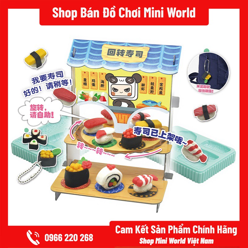 Đồ Chơi Mini World Diy Cửa Hàng Nấu Ăn [ Đất Nặn Làm Thức Ăn ]