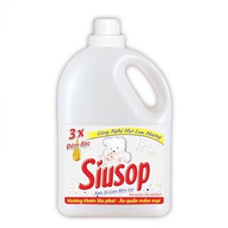 Nước Xả Vải Siusop Can 3.8L Hương Tinh Khiết (Trắng)