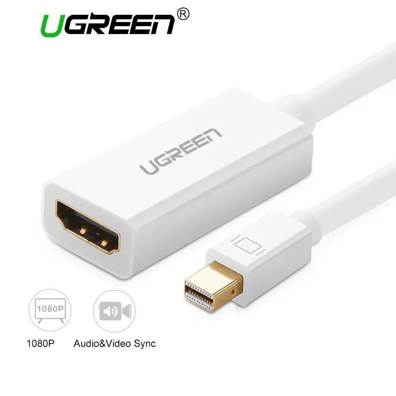 Cáp chuyển Mini Displayport to Hdmi, hỗ trợ phân giải 1920*1080 (Cáp Thunderbolt to HDMI Ugreen 10460) - Hàng Chính Hãng