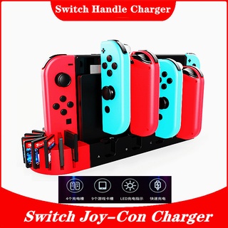 Đế sạc bộ điều khiển IPEGA Nintendo Switch Joy-Con có giá lưu trữ thẻ trò chơi LED