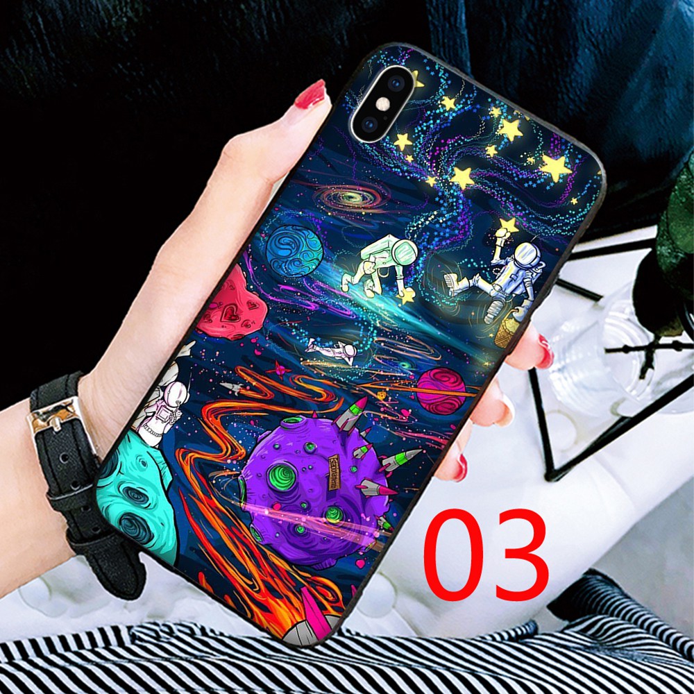 Silicone Case Xiaomi Mi MAX 3 8 9 SE 9T Lite Mix 2S Pro Space Astronaut Cover