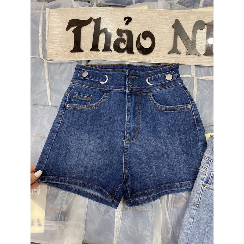 quần short jean lưng cao (hình chụp thật)