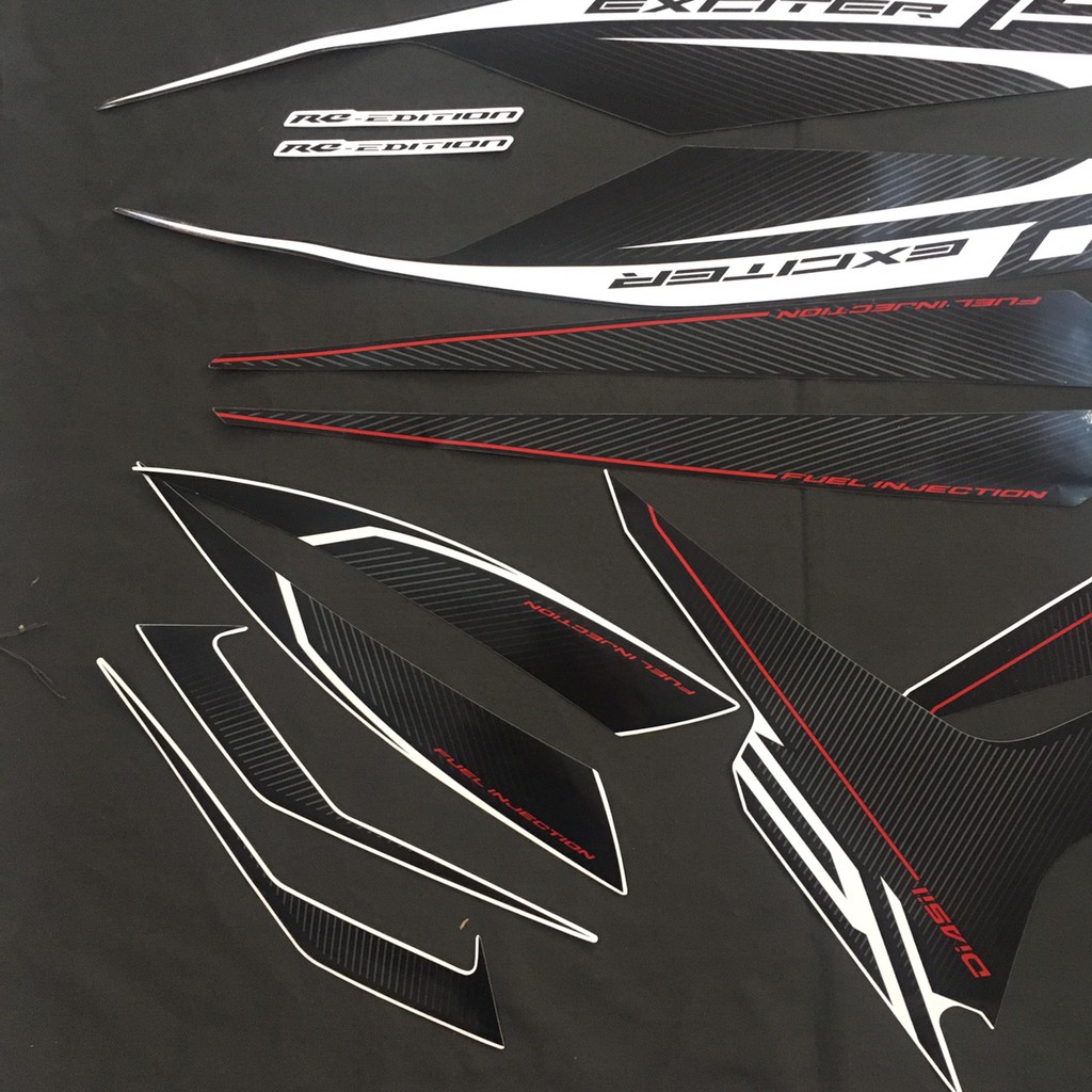 [THAY THẾ VÀ NÂNG CẤP XE] TRỌN BỘ TEM 3 LỚP DÁN DÀN ÁO XE EXCITER ĐỜI 2017 GP, TEM NHƯ ZIN THEO XE