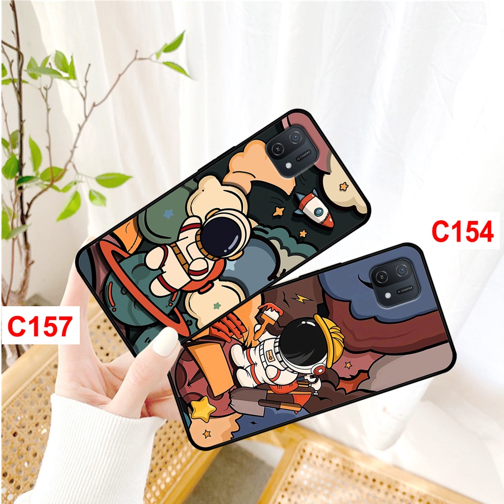 Ốp lưng Oppo A16k in hình phi hành gia, vũ trụ ngân hà. ốp oppo a16k rẻ bền đẹp.