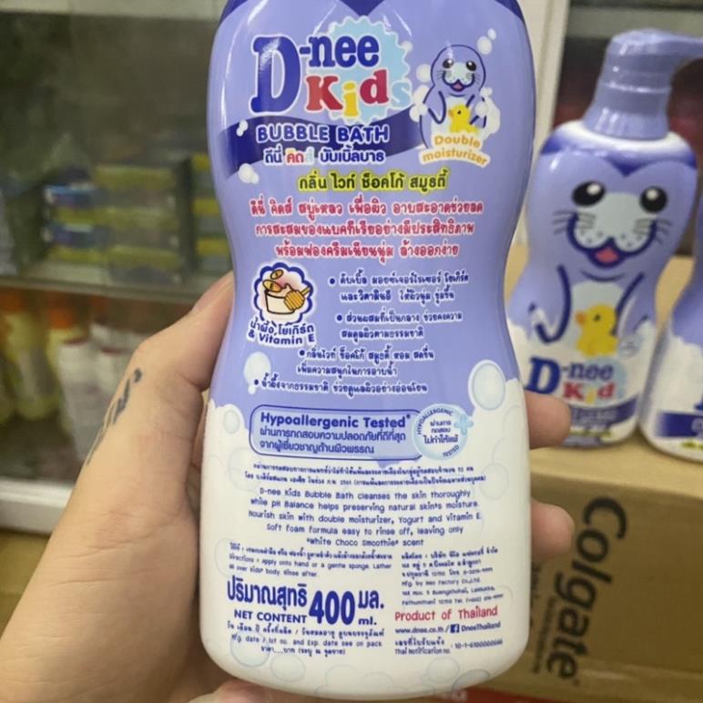 Tắm Gội Trẻ Em D-nee Kids Bubble Bath Hải Cẩu 400ml Thái Lan ( Tím )