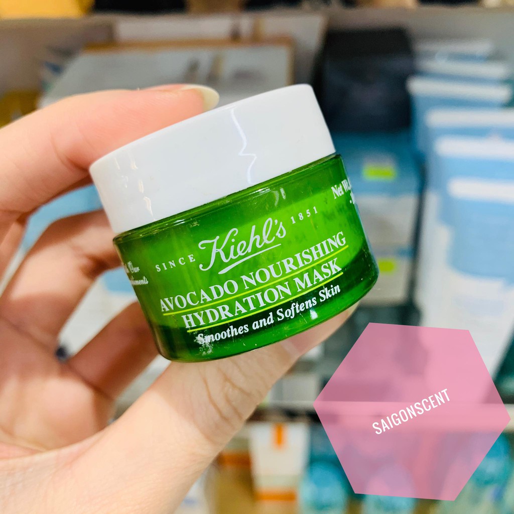 [Trial Size] Mặt nạ ngò Kiehl's Avocado Nourishing Hydrating Mask ( 10g )