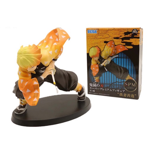 Mô hình Zenitsu tư thế chiến đấu,thanh gươm diệt quỷ, mô hình kimetsu no yaiba, figure anime kimetsu no yaiba