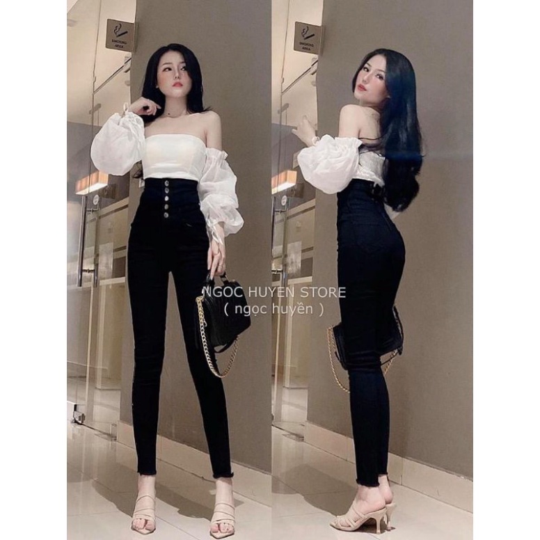 Sale! Quần jean lưng cao siêu tôn dáng siêu hách chân MÃ J30 | BigBuy360 - bigbuy360.vn