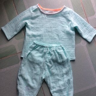 Combo bộ đồ cho bé chất vải xô hữu cơ