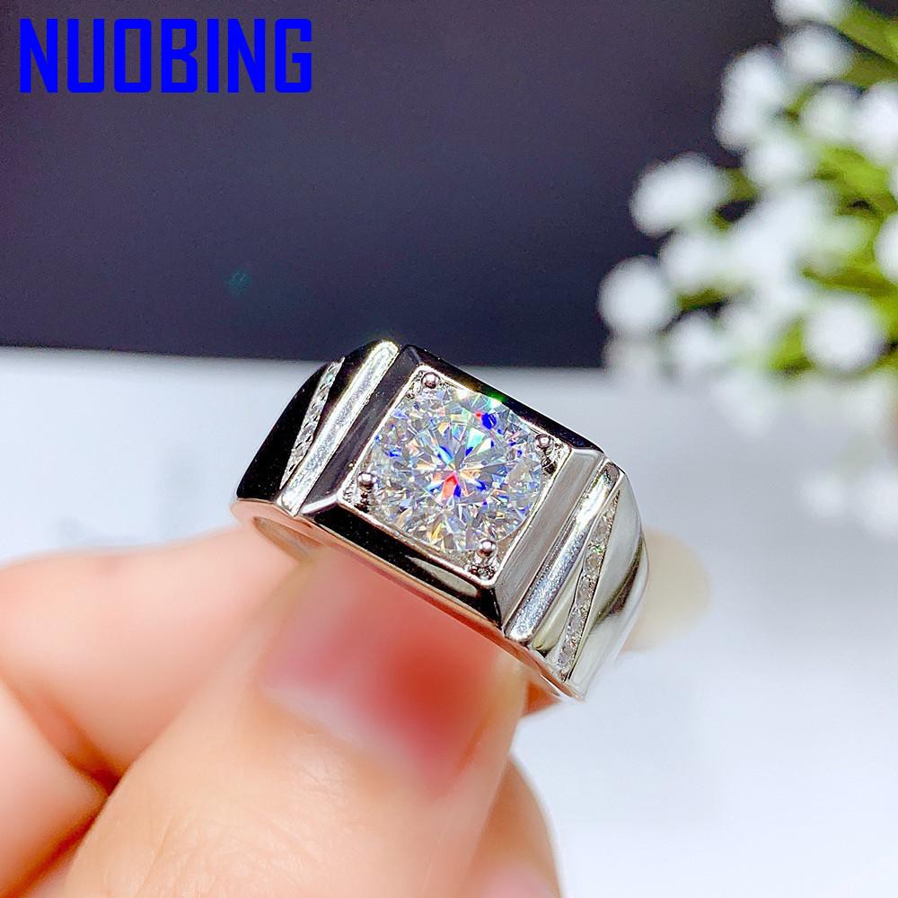 Nhẫn Nam Mạ Vàng Bạc 18k Đính Đá Zircon Aaa Thời Trang