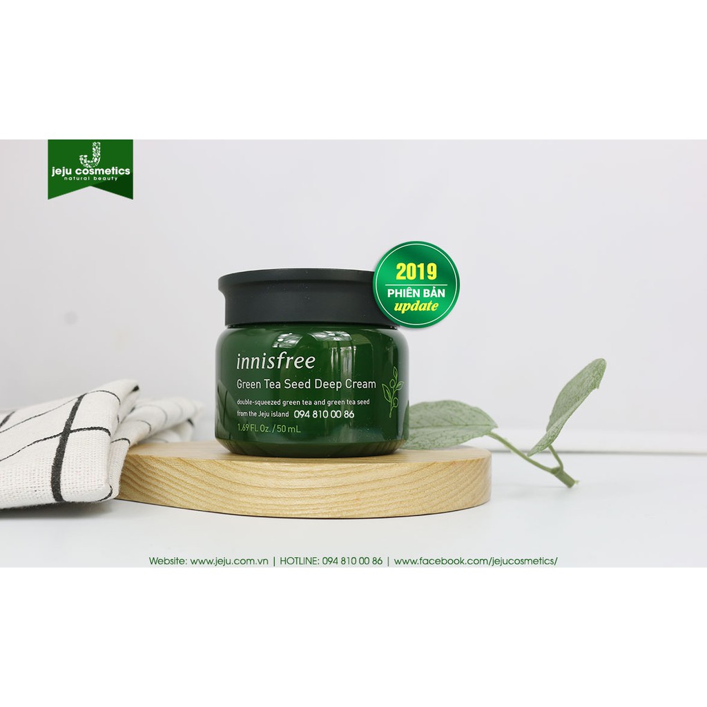 KEM DƯỠNG ẨM CHIẾT XUẤT TỪ MẦM TRÀ XANH INNISFREE Green Tea Seed C 50G