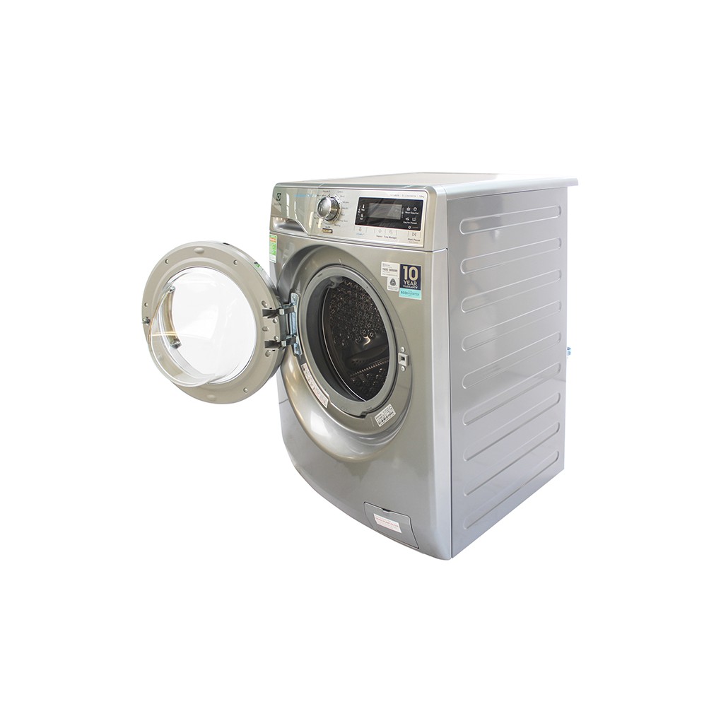 MiỄN PHÍ CÔNG LẮP ĐẶT - EWF14023S - Máy giặt lồng ngang Electrolux EWF14023S, Inverter, 10kg Bạc
