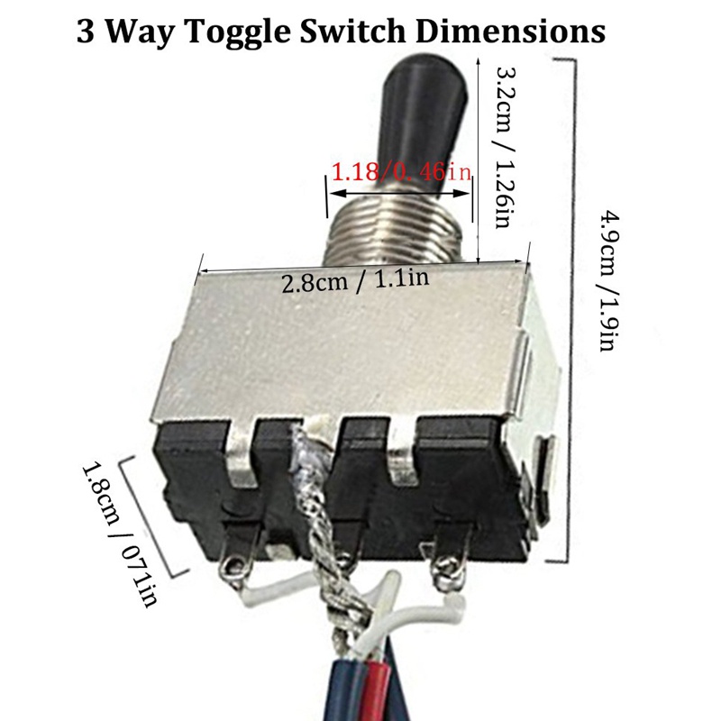 Bộ Dây Pickup 2T2V 500K 3 Chiều Có Jack Cắm Cho Đàn Guitar Điện Dual Humbucker Gibson Les Pual