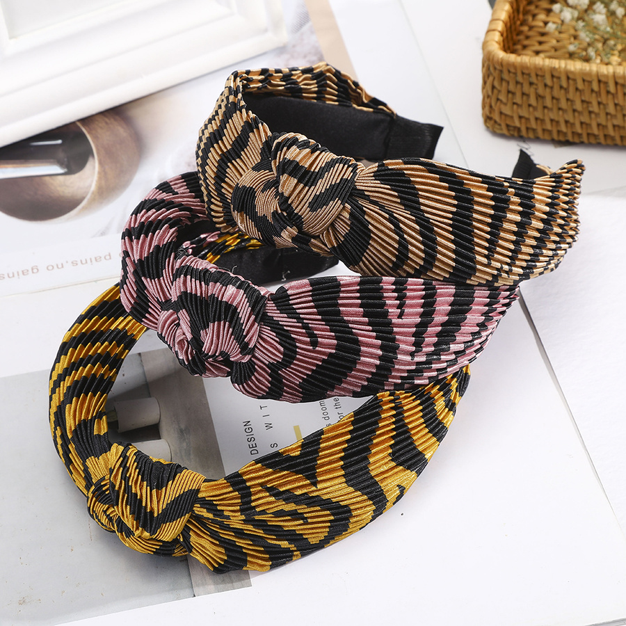 Băng Đô Vải Họa Tiết Da Báo Thời Trang Cho Nữ