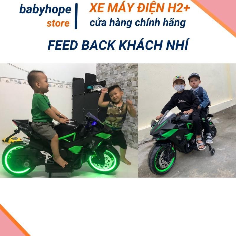 Xe máy điện trẻ em bánh phát sáng NINJA H2R