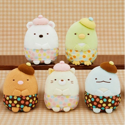 [SAN-X] Gấu bông Shirokuma Sumikko Gurashi Karafuruchoko nuigurumi XL Đồ chơi sang trọng sô cô la đầy màu sắc chính hãng