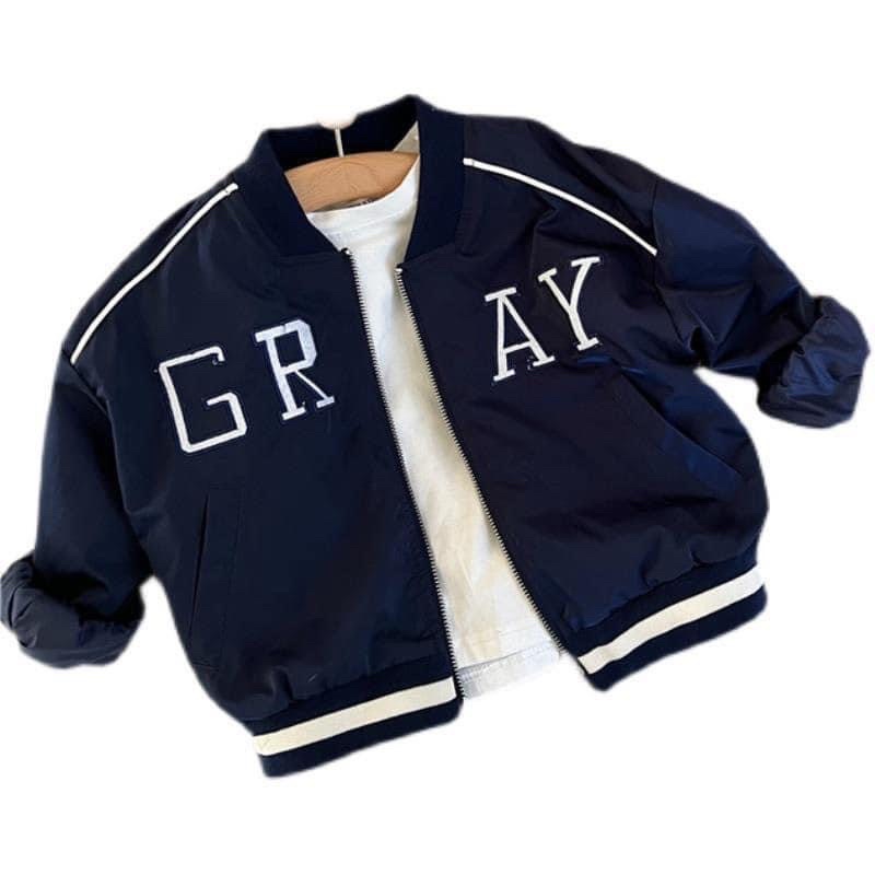 Áo khoác bomber GRAY bé trai