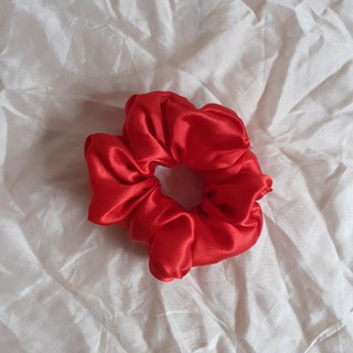 Scrunchies phi bóng đơn sắc