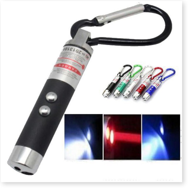 Móc khóa  ✳️Móc khóa đèn pin Led có thể soi tiền giả và chiếu laser có độ chiếu sáng mạnh, góc chiếu lớn 2701