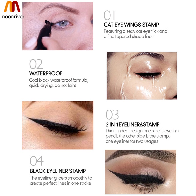 (Hàng Mới Về) Bút Kẻ Mắt Dạng Lỏng Hai Đầu Chống Thấm Nước Và Mồ Hôi Chuyên Nghiệp | BigBuy360 - bigbuy360.vn