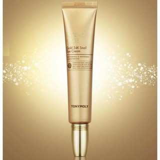 Kem Mắt Tonymoly Intense Care Gold 24k Snail Eye Cream cấp ẩm, giảm nhăn, mờ thâm sạm mắt