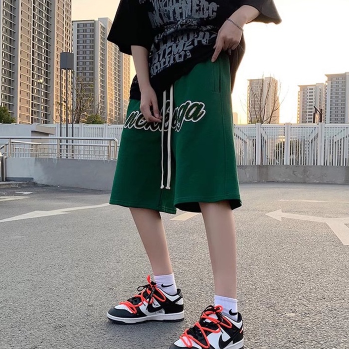 Quần short nam hiphop retro quần đùi đen nam form rộng quần short thể thao nam hàn quốc quần ngắn nữ