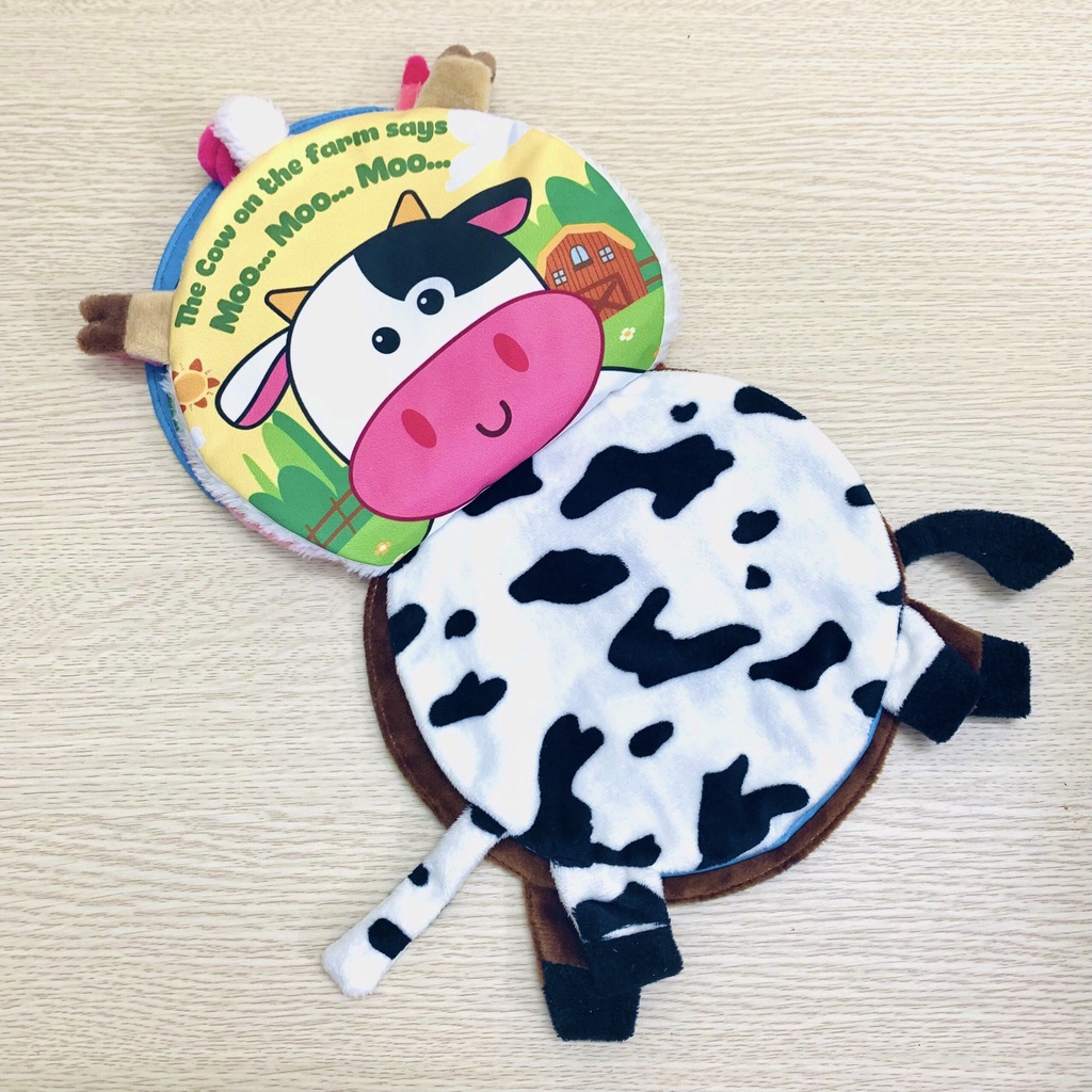 Sách vải the Animals on the farm Lalala baby đa tương tác lật mở sột soạt thu vị