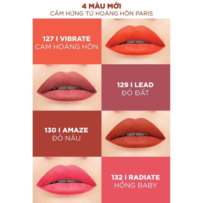 Son Kem Mịn Lì Cao Cấp L'Oreal Rouge Signature Matte Liquid Lipstick 7ml Quà Tặng Valentine