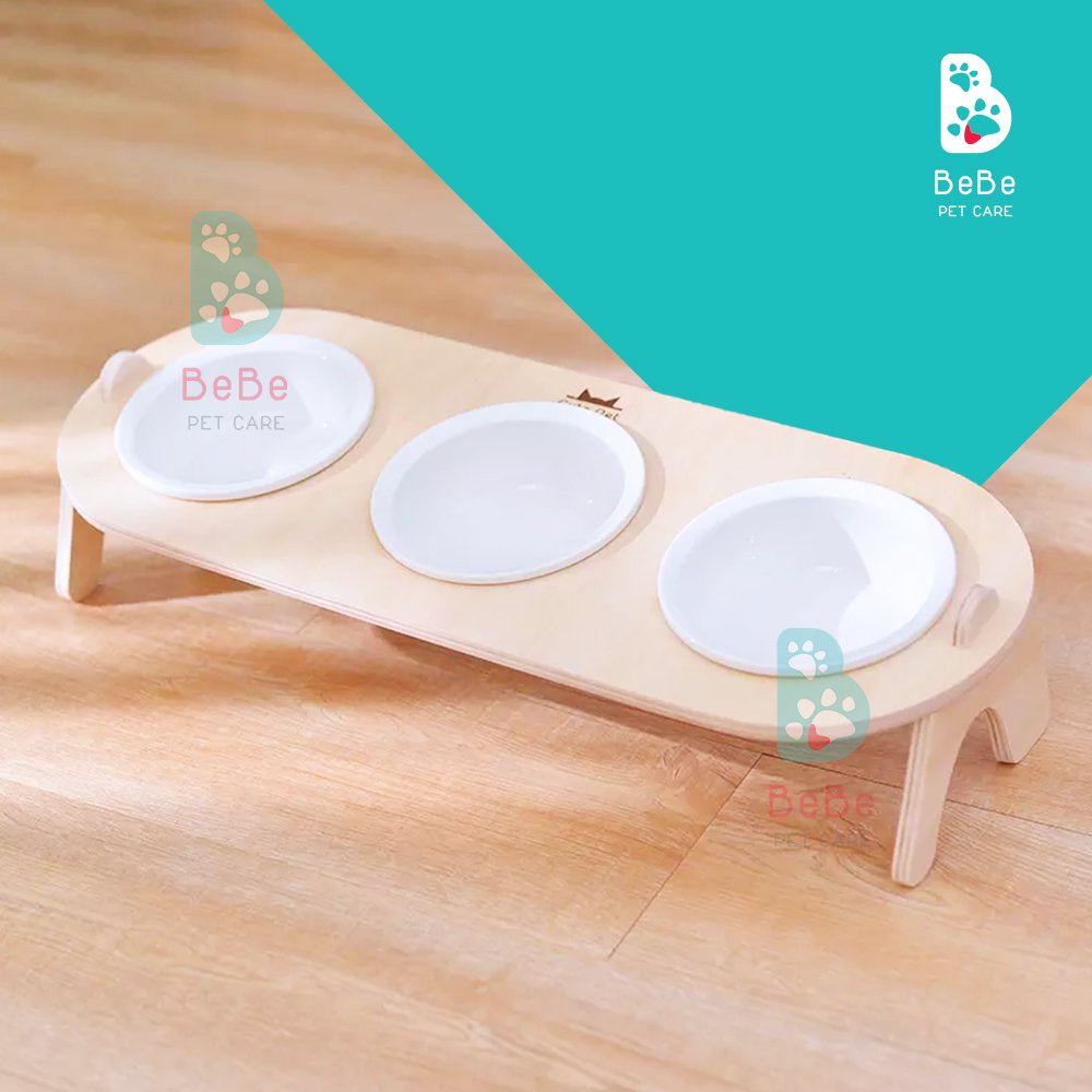 Bộ Chén Bát Ăn Ceramic Cho Chó Mèo - Hỗ Trợ Bảo Vệ Đốt Sống Cổ