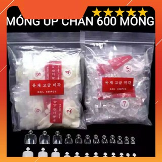 [HOT] 1 túi móng úp chân đủ size 550 móng dùng úp, nối móng chân chuẩn phom dành cho thợ nails
