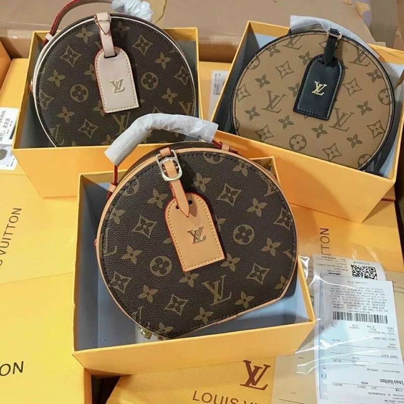 Túi cốp tròn LV size 18cm vừa điện thoại hàng supper