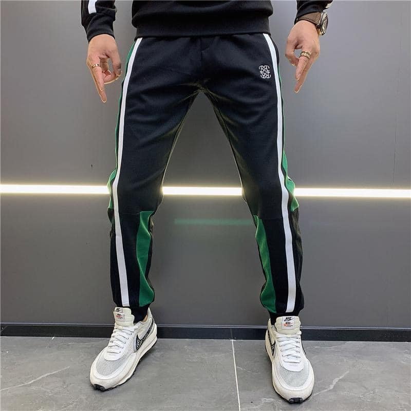 Bộ Thể Thao Nam Thu Đông Phối Màu Đen Xanh Siêu Đẹp,Hàng Xuất Khẩu Cao Cấp, Siêu Mịn Co Giãn 4 Chiều,Trẻ Trung Năng Động