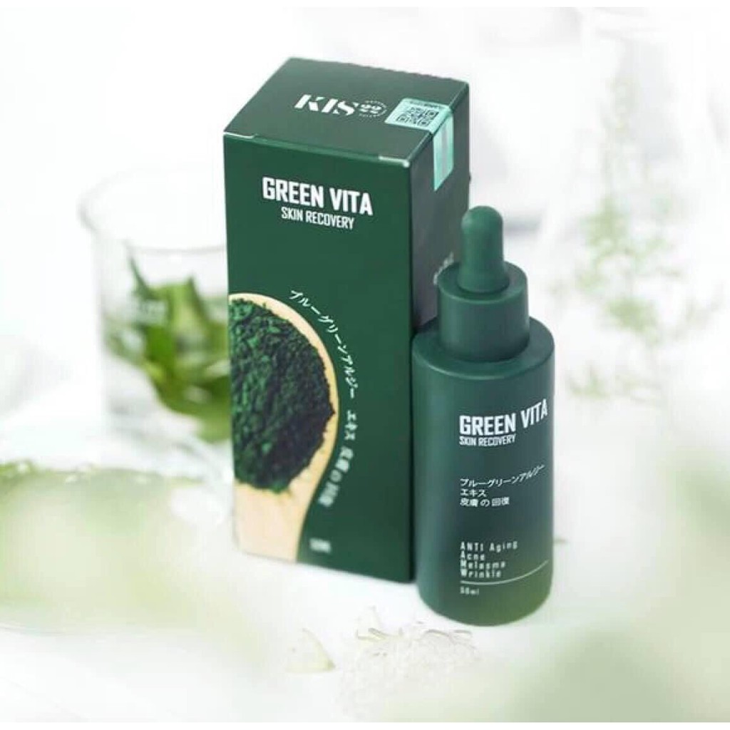 SERUM Kis22 TÁI TẠO DA SIÊU VI TẢO NHẬT BẢN GREEN VITA