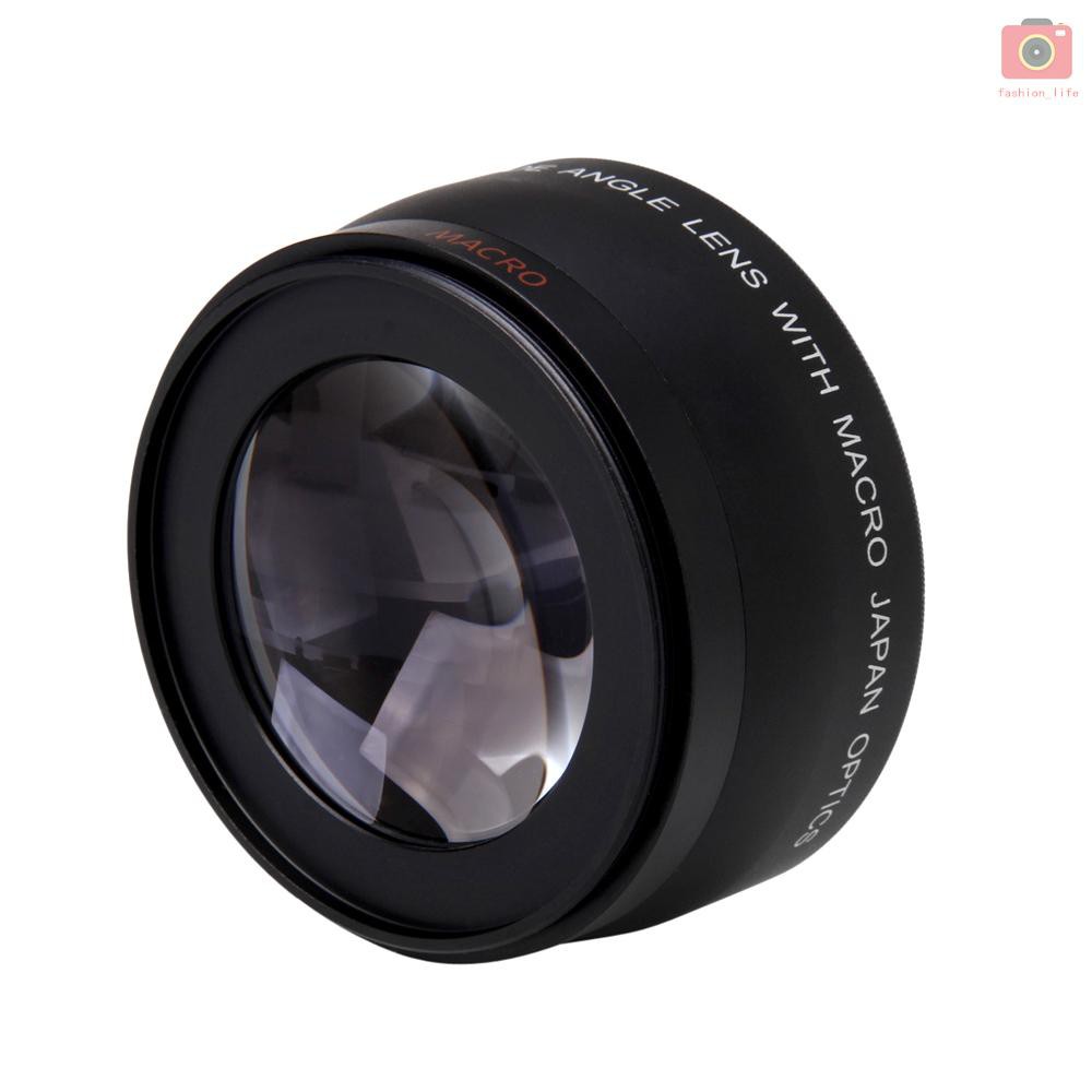 Ống Kính Góc Rộng 52mm 0.45x Cho Máy Ảnh Canon Nikon Sony Pentax 52mm Dslr