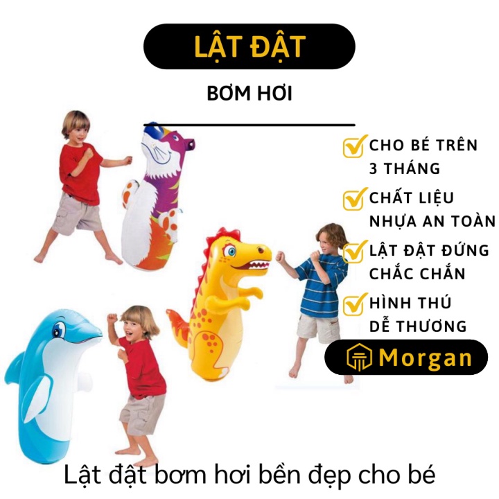 Lật Đật Bơm Hơi - Boxing Lật Đật Đấm Bốc, Đáy Rỗng, Chất Liệu Bền Đẹp 6708