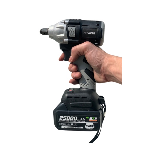 Máy Siết Bulong Hitachi 198VF 2 PIN Đầu 2 Trong 1, Máy Bắn Bulong Không Chổi Than Khoan Tường Bắn Vít Mở Ốc Xe Pin Khỏe