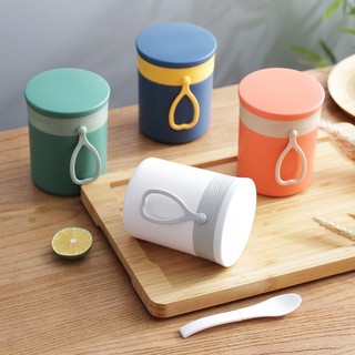 Bình ủ cháo 450ml kèm muỗng, Hộp ủ nóng thức ăn cho bé, hộp đựng cơm văn phòng lõi Inox