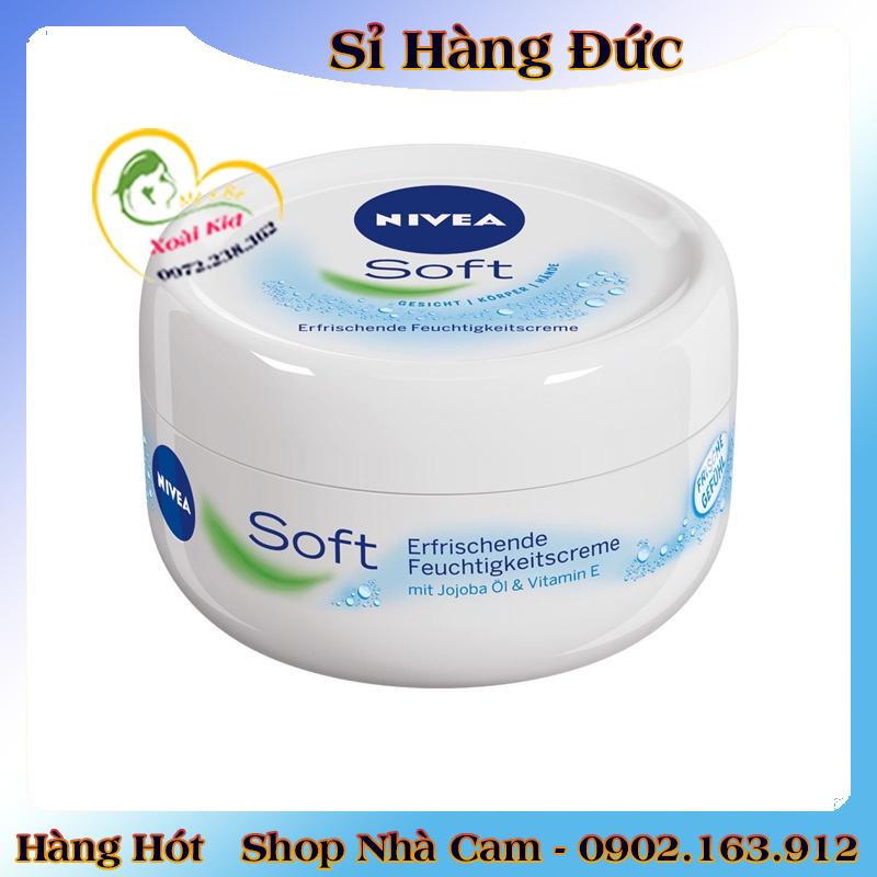 [auth] Kem dưỡng da Nivea Soft 200ml dưỡng ẩm chống nẻ chống khô mốc- Nội địa Đức Đủ Bill [Hot]