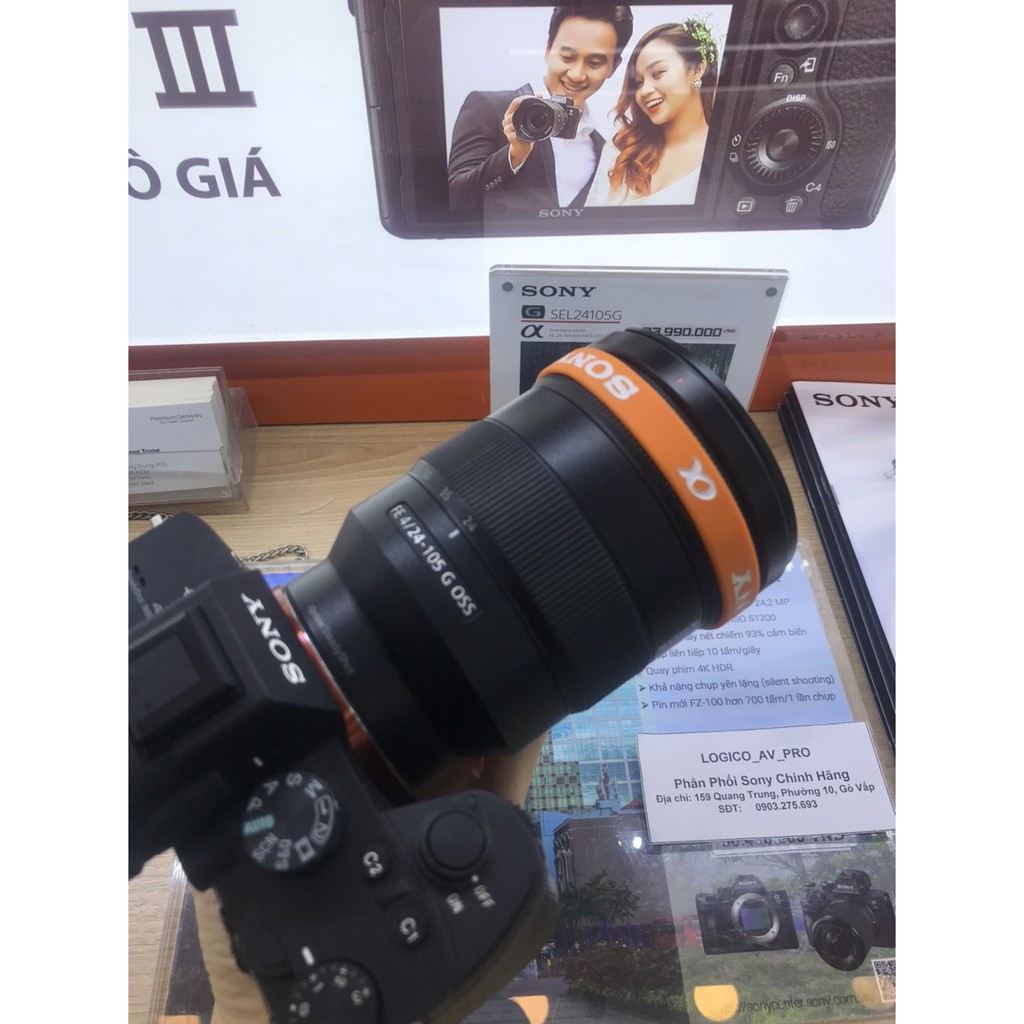 Ống len Zoom Full Frame chống rung Sony E-mount 24-105mm f4 chính hãng