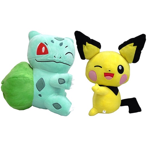 Gấu bông Pokemon Hobebita Đồ chơi nhồi bông nuigurumi Fushigidane Pichu chính hãng Nhật Bản
