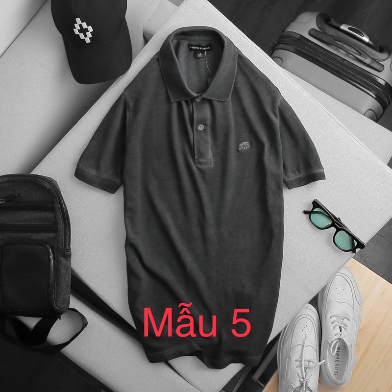 Áo Thun nam - Chất liệu vải cá sấu cotton 100% xịn wash enzim